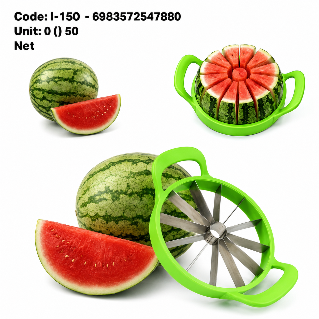 Watermelon Slicer Cutter – Stainless Steel Fruit Divider