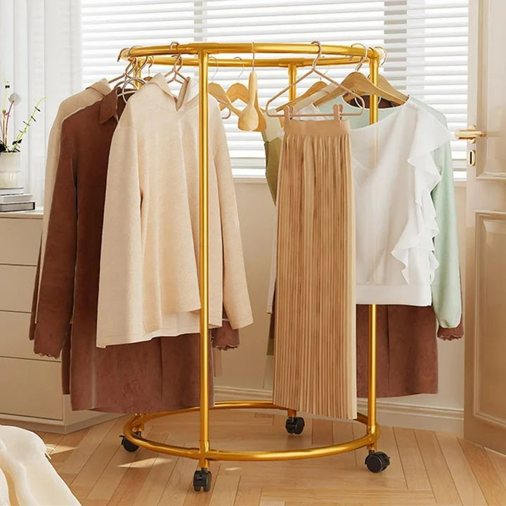 Rotating Spiral Dress Rack
