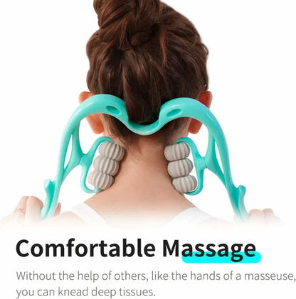 Hand Neck Massager with Rollers
