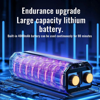 🌪️ 130,000 RPM Turbo Jet Fan – Handheld Air Blower & Vacuum ⚡🔋with LED Power Display