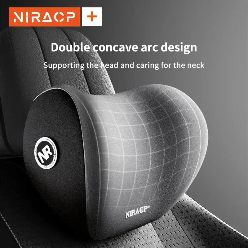 NIRA Car Headrest Car Pillow Set Neck Pillow Driver Main Lumbar Pillow Lumbar Pillow Car Seat Neck Pillow
