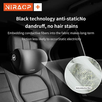 NIRA Car Headrest Car Pillow Set Neck Pillow Driver Main Lumbar Pillow Lumbar Pillow Car Seat Neck Pillow