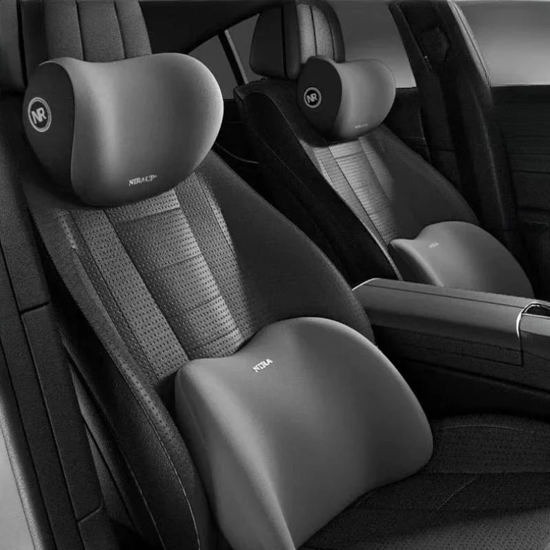 NIRA Car Headrest Car Pillow Set Neck Pillow Driver Main Lumbar Pillow Lumbar Pillow Car Seat Neck Pillow
