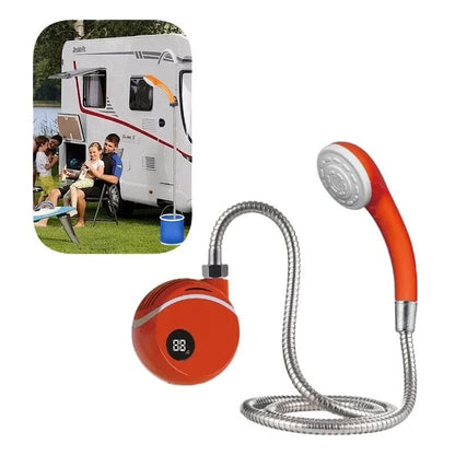 Portable Camping Shower – Rechargeable Digital Display Pump