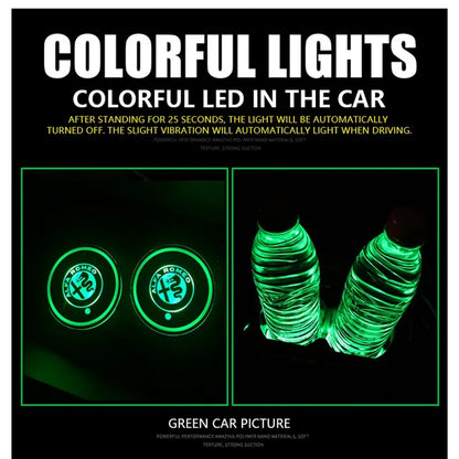 Car LED Light Cup Mat