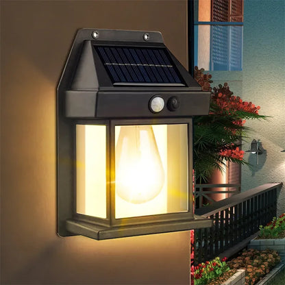 LED Solar Wall Light – Outdoor Tungsten Style Lamp