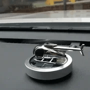 Solar Powered Helicopter Car Air Freshener Rotating Aromatherapy Diffuser for Car, Home & Office