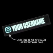Car Led Panel Wanted Or Instagram Logo