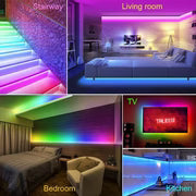 RGB Led Light 5 Meter Waterproof Phone App Bluetooth + Remote Controller