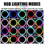 RGB Ring Light With 2.1 Meter Tripod