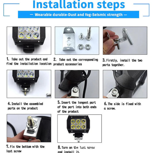Red-Bblue Blaster LED Work Light