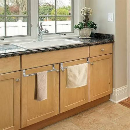 Over-the-Cabinet Towel Bar – Stainless Steel Kitchen Towel Holder