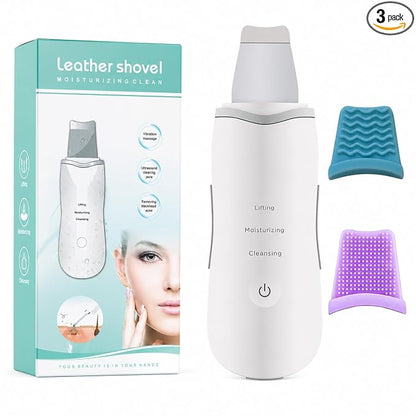 Ultrasonic Skin Scrubber – 3-in-1 Deep Pore Cleansing & Lifting Device ✨💆‍♀️