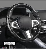 Car carbon fiber steering wheel cover non slip