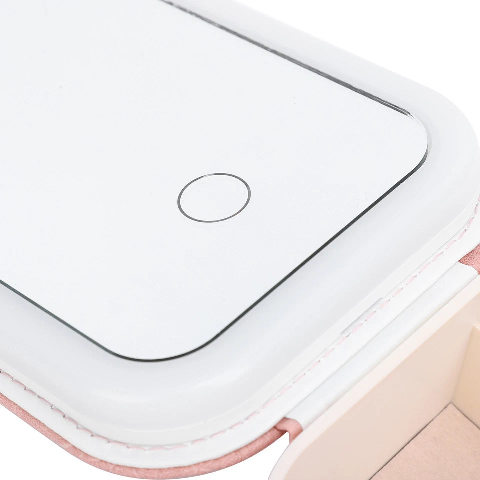 LED Makeup Case with Mirror – Portable Organizer