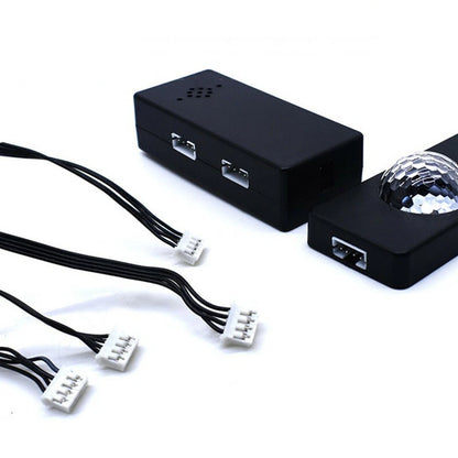 4 Pcs Crystal LED Strip Lights Bulbs With 7 Color Control RGB