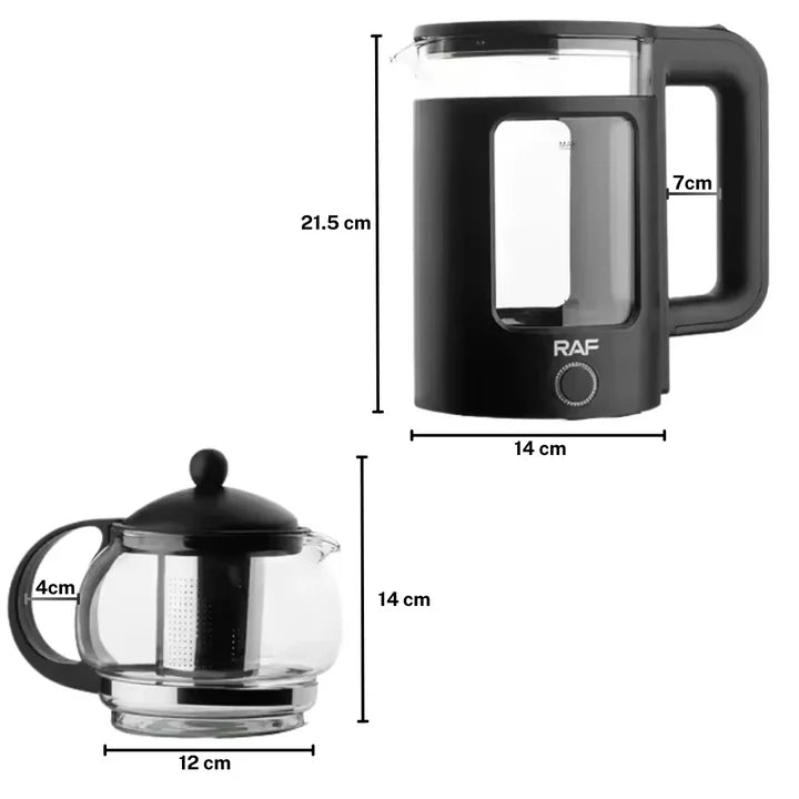 RAF Electric Kettle with Tea Brewing Pot