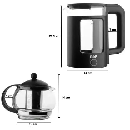 RAF Electric Kettle with Tea Brewing Pot